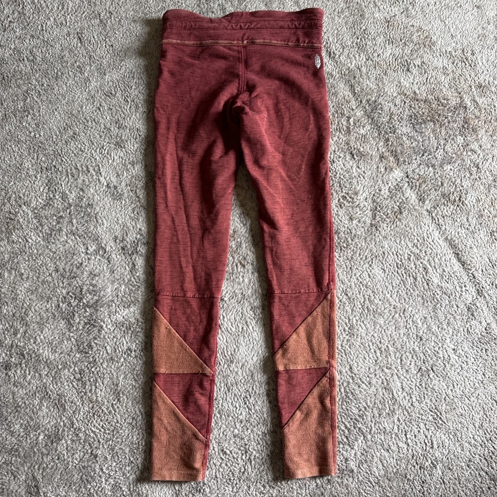 Free People Movement Mid Rise Kyoto Leggings Orange XS - Picture 3 of 5